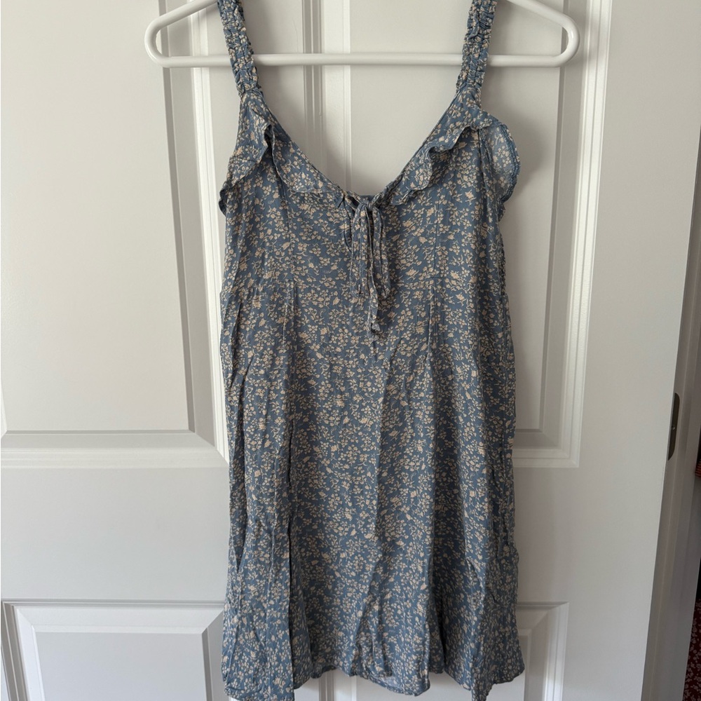 American Eagle Outfitters Blue Floral Mini Dress